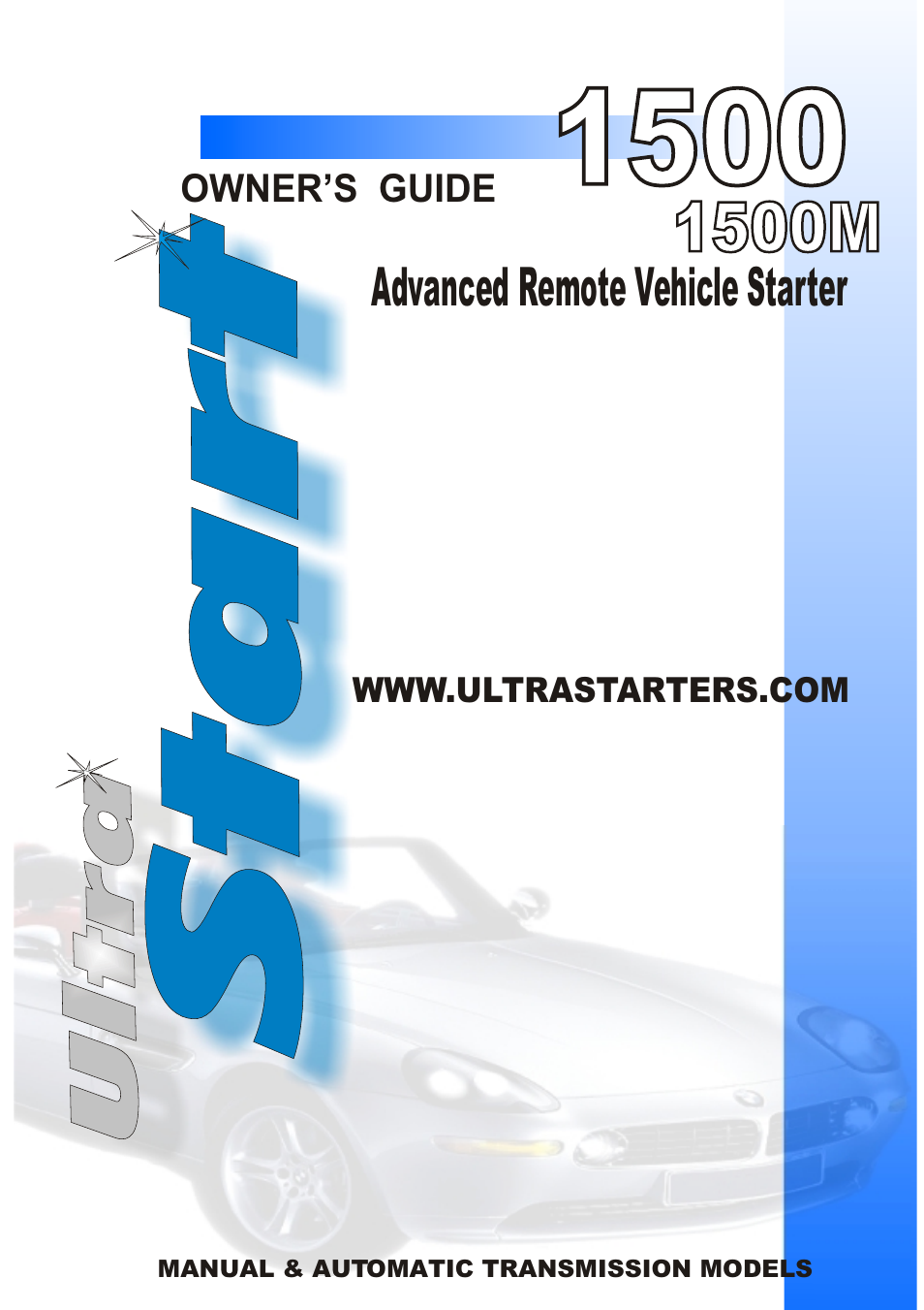 Ultra Start 1500 User Manual | 4 pages