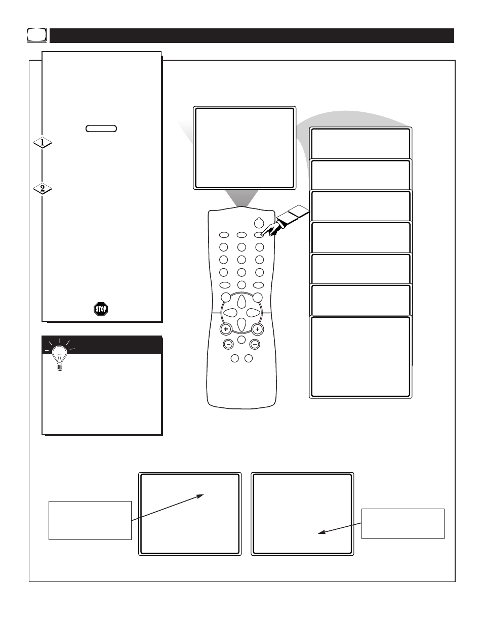 Sing the, Leep, Imer | Ontrol | Philips 19PR19C User Manual | Page 22 / 40