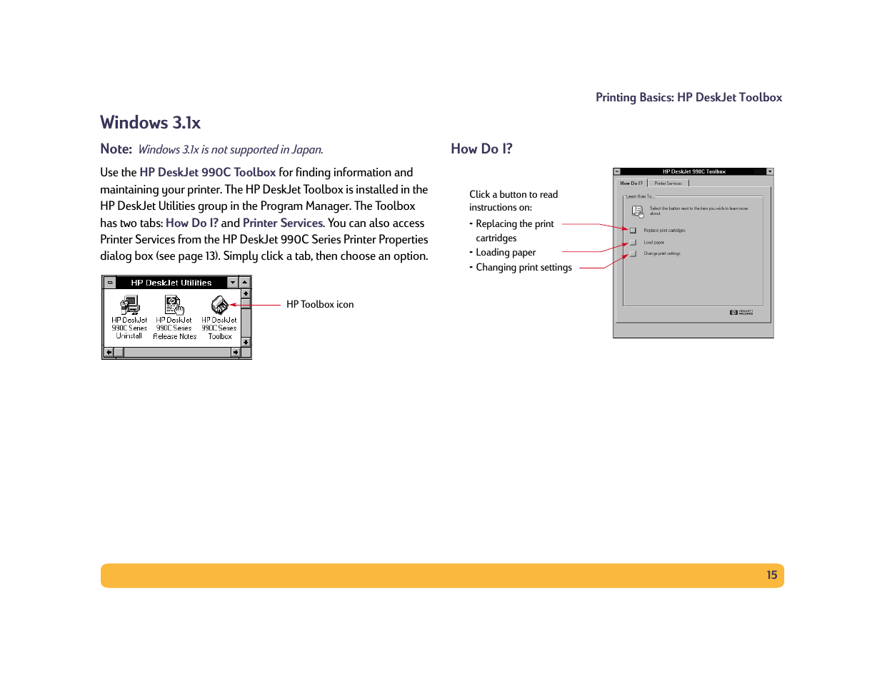 Windows 3.1x | Philips PORTABLE RADIO CASS REC + CD User Manual | Page 15 / 102