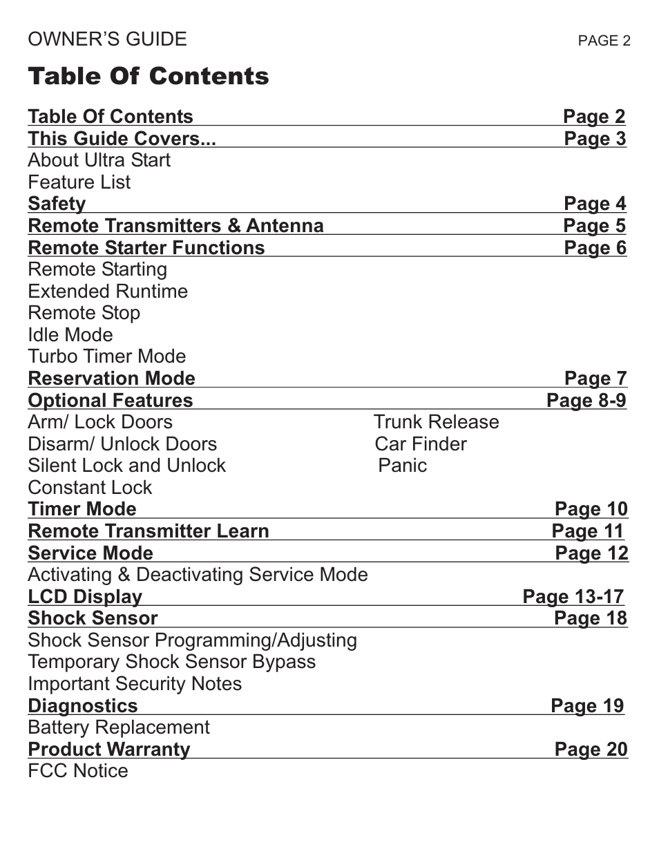 Ultra Start 1271M User Manual | Page 2 / 20