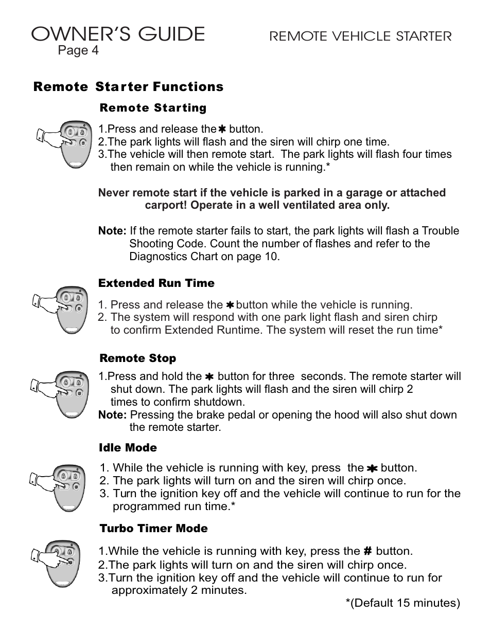 Owner’s guide | Ultra Start 2250 User Manual | Page 4 / 12