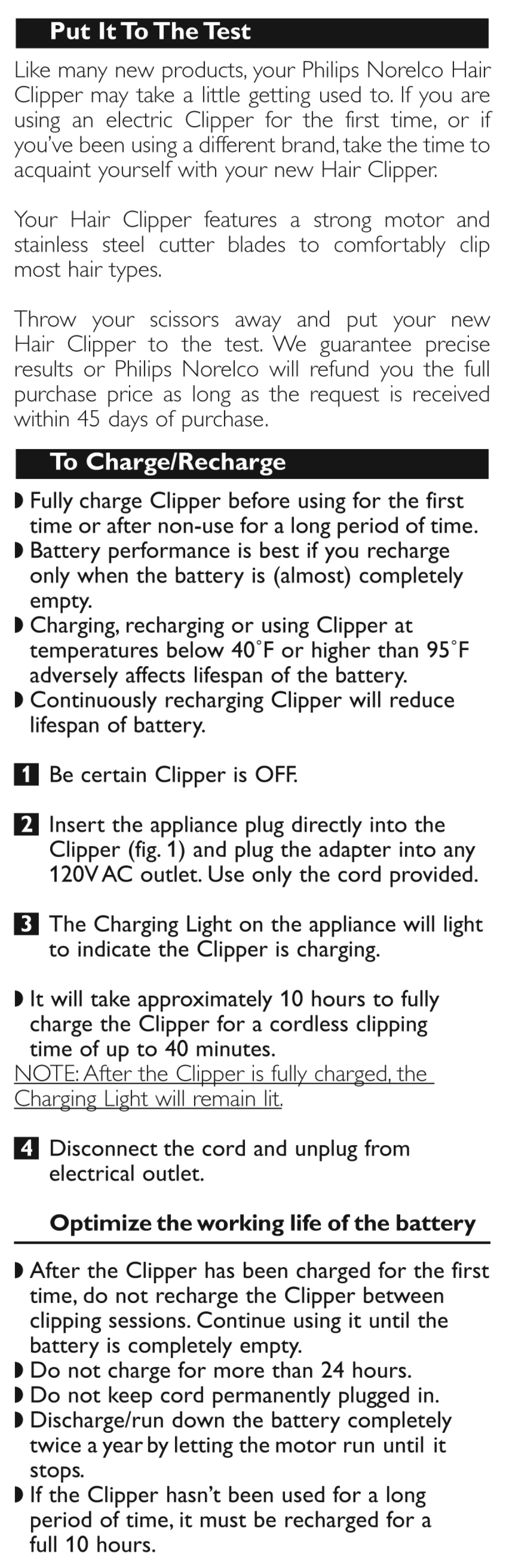 Philips Hair clipper QC5130 With adjustable comb User Manual | Page 4 / 9