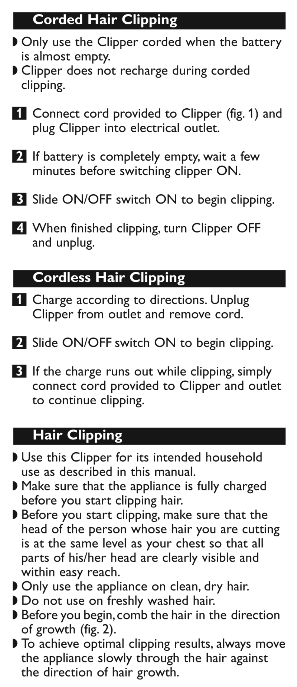 Philips Hair clipper QC5130 With adjustable comb User Manual | Page 5 / 9