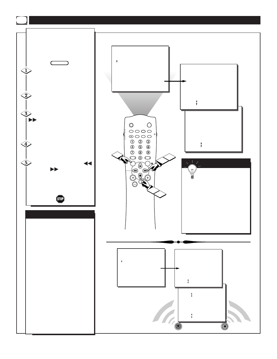 Ow to, Et the, Tereo | Rograms | Philips TS3258C User Manual | Page 18 / 36