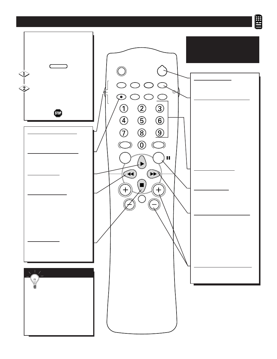 Vcr b, Sing the, Emote | Uttons | Philips TS3258C User Manual | Page 31 / 36