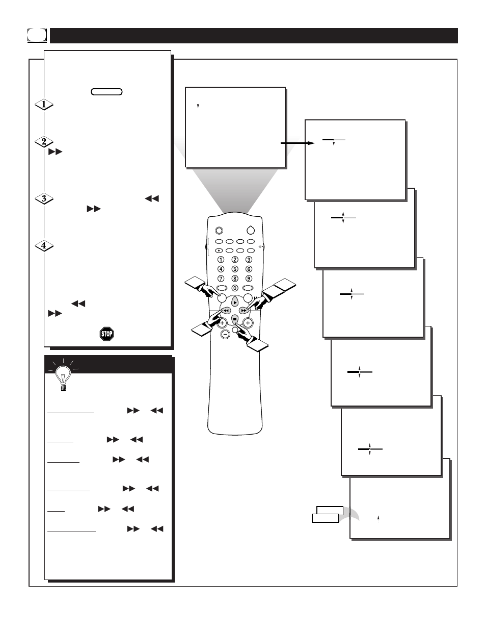 Tv p, Ow to, Djust the | Icture | Philips TS3258C User Manual | Page 6 / 36