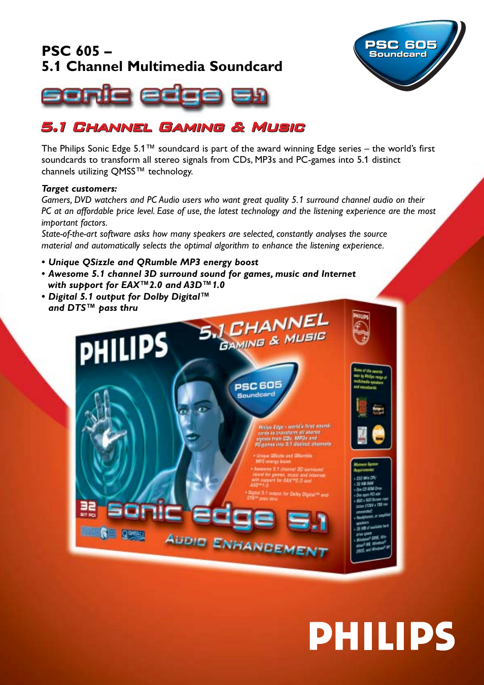 Philips PSC60517 User Manual | 2 pages