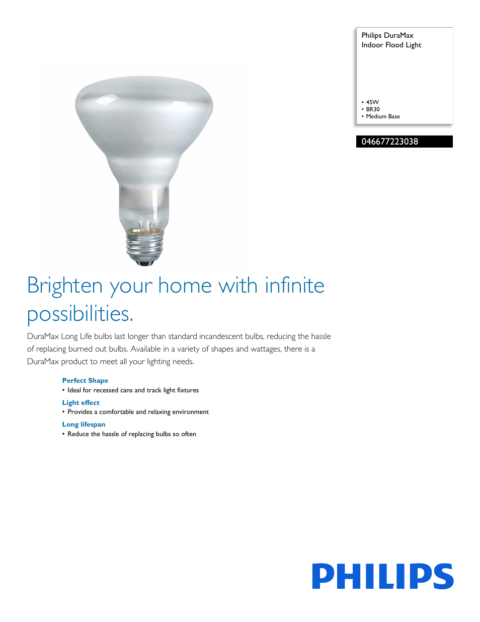 Philips 046677223038 User Manual | 2 pages