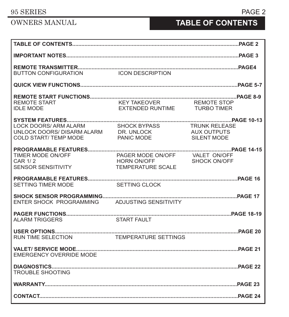 Ultra Start 3295 User Manual | Page 2 / 24