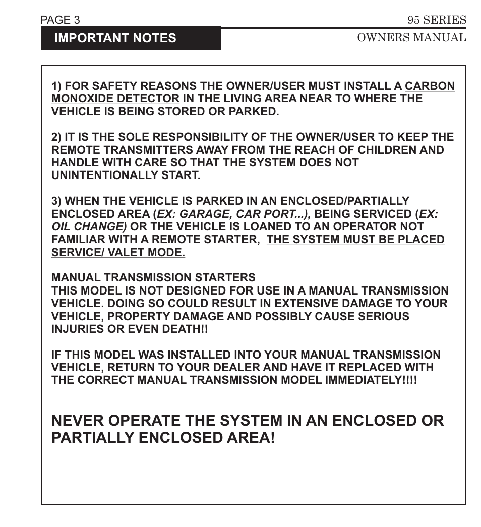 Ultra Start 3295 User Manual | Page 3 / 24