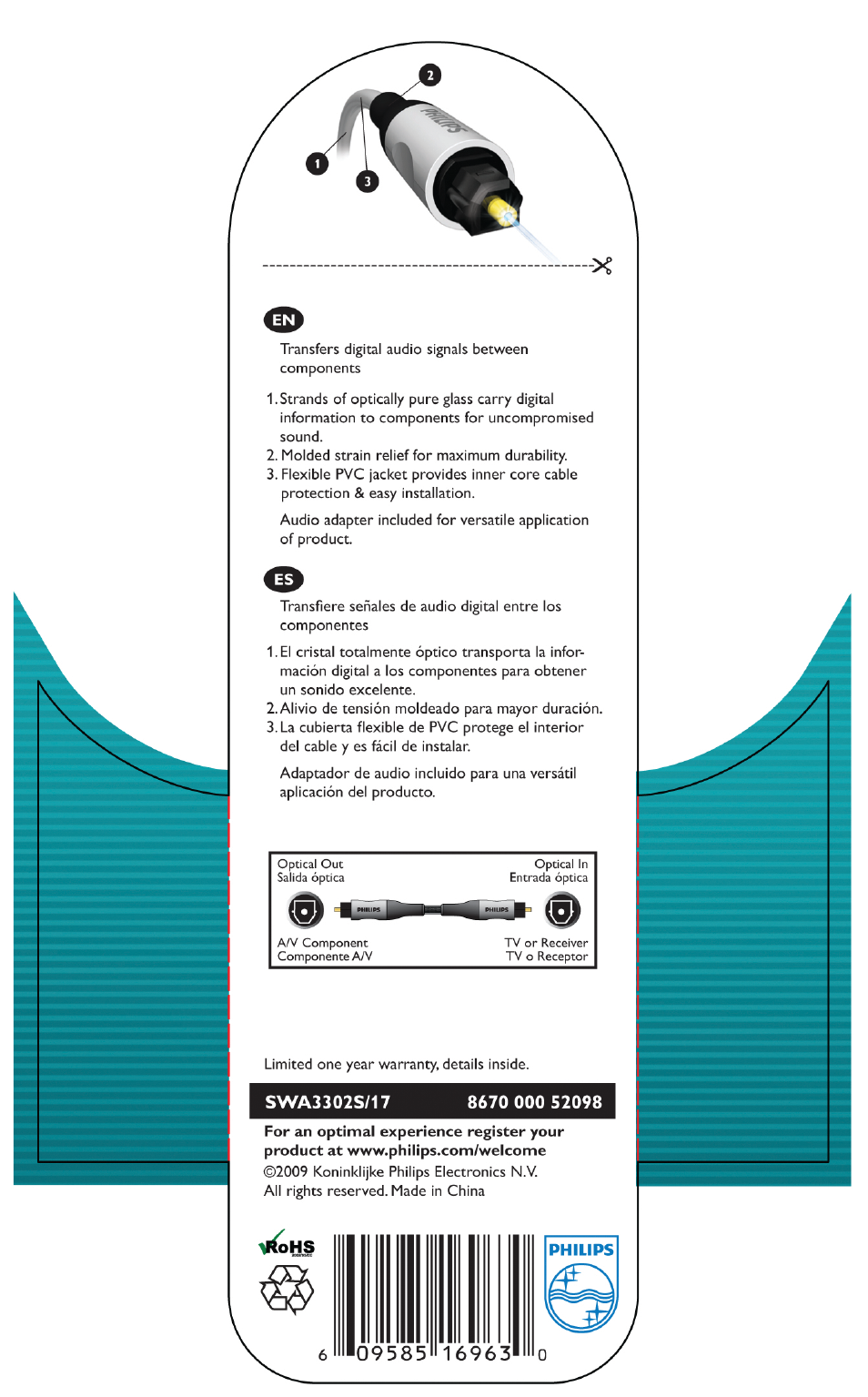 Philips SWA3302S-17 User Manual | 1 page