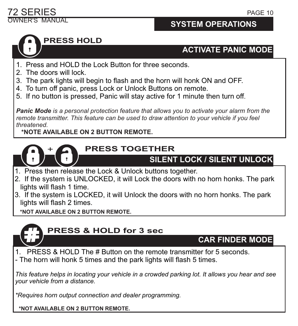 72 series | Ultra Start 72 SERIES 1172 User Manual | Page 10 / 16