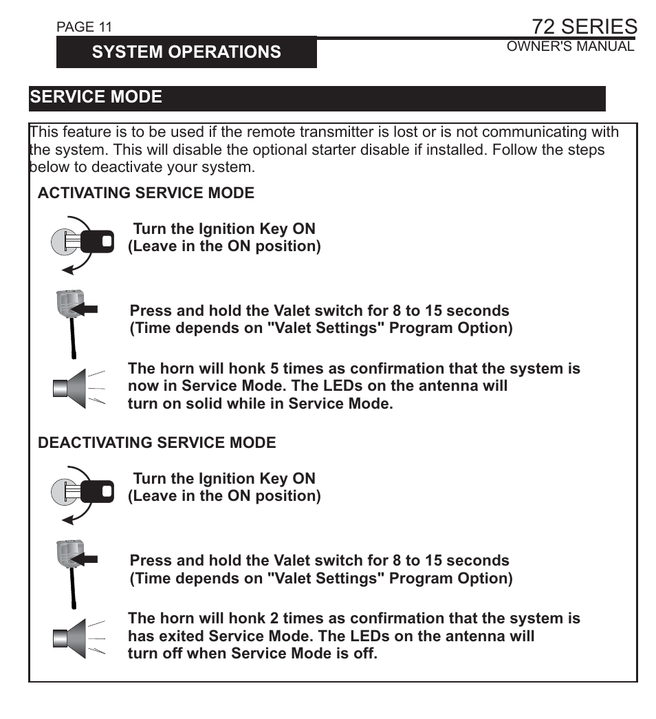 72 series | Ultra Start 72 SERIES 1172 User Manual | Page 11 / 16