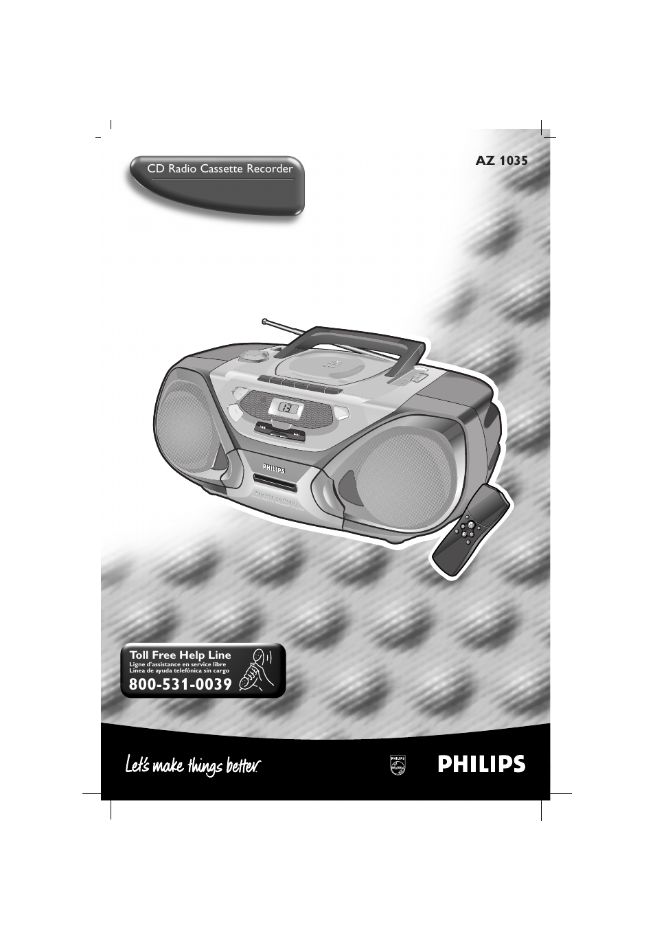 Philips AZ1035-17 User Manual | 42 pages