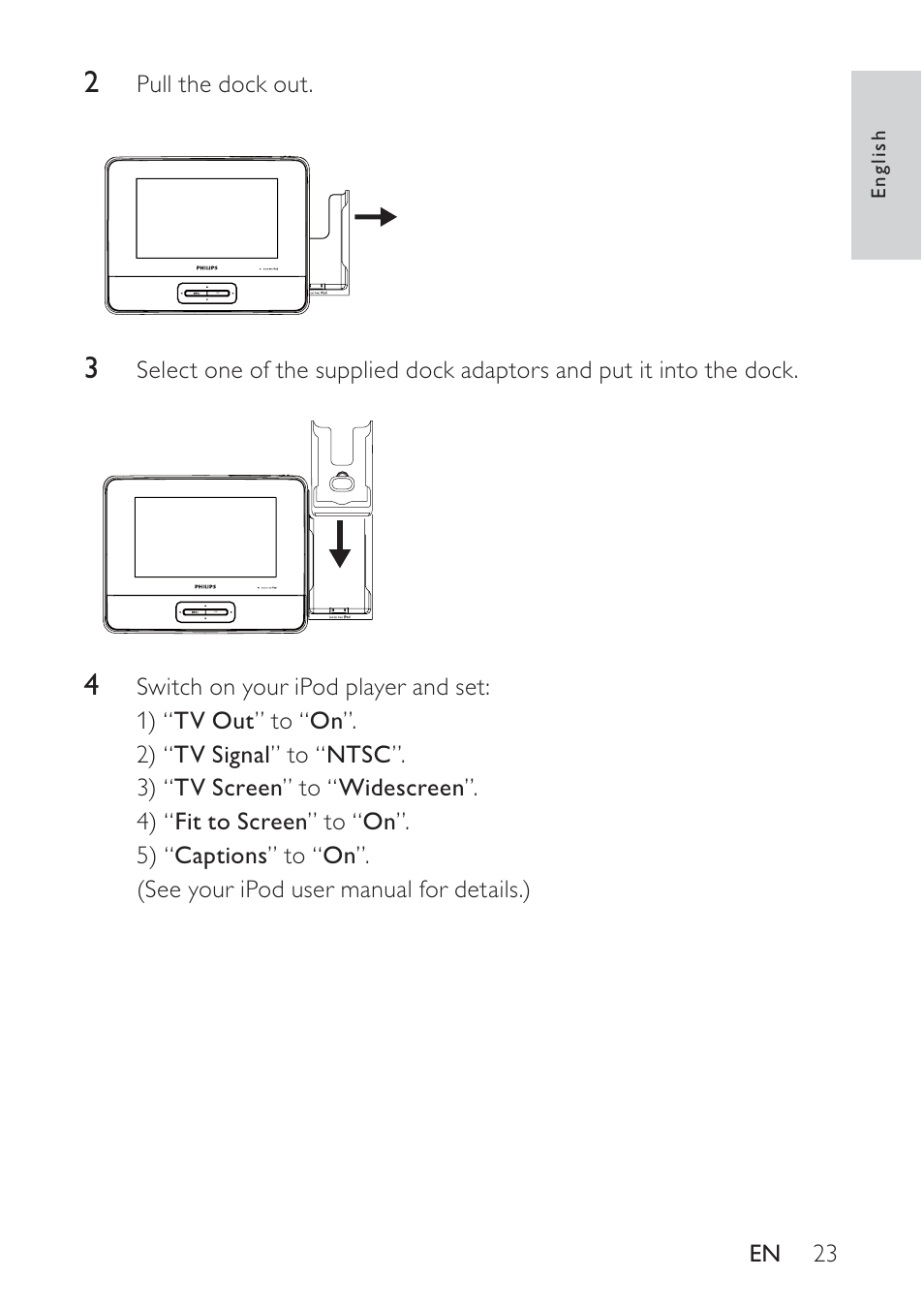 Philips docking entertainment system DCP746 User Manual | Page 22 / 27