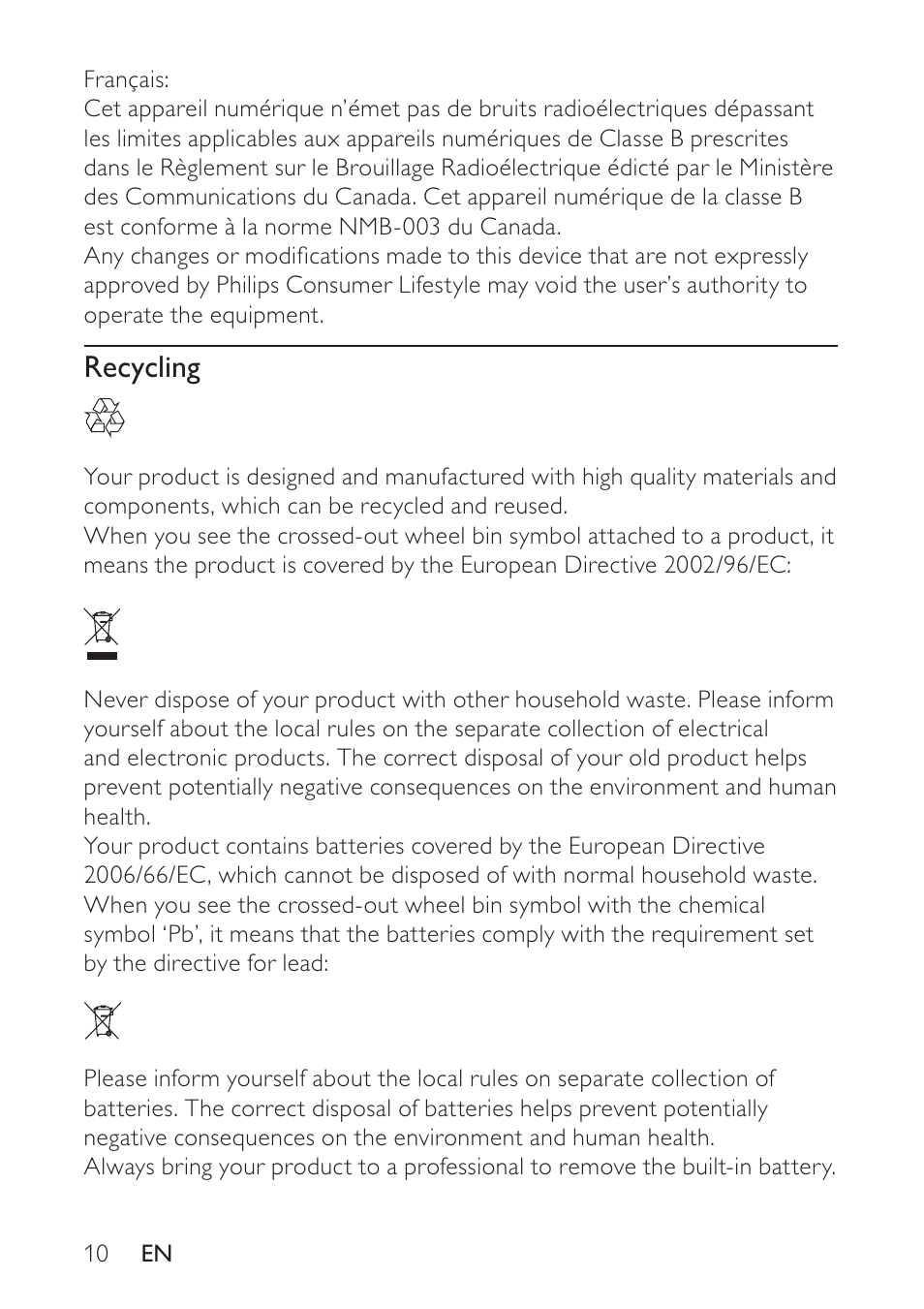 Philips docking entertainment system DCP746 User Manual | Page 9 / 27