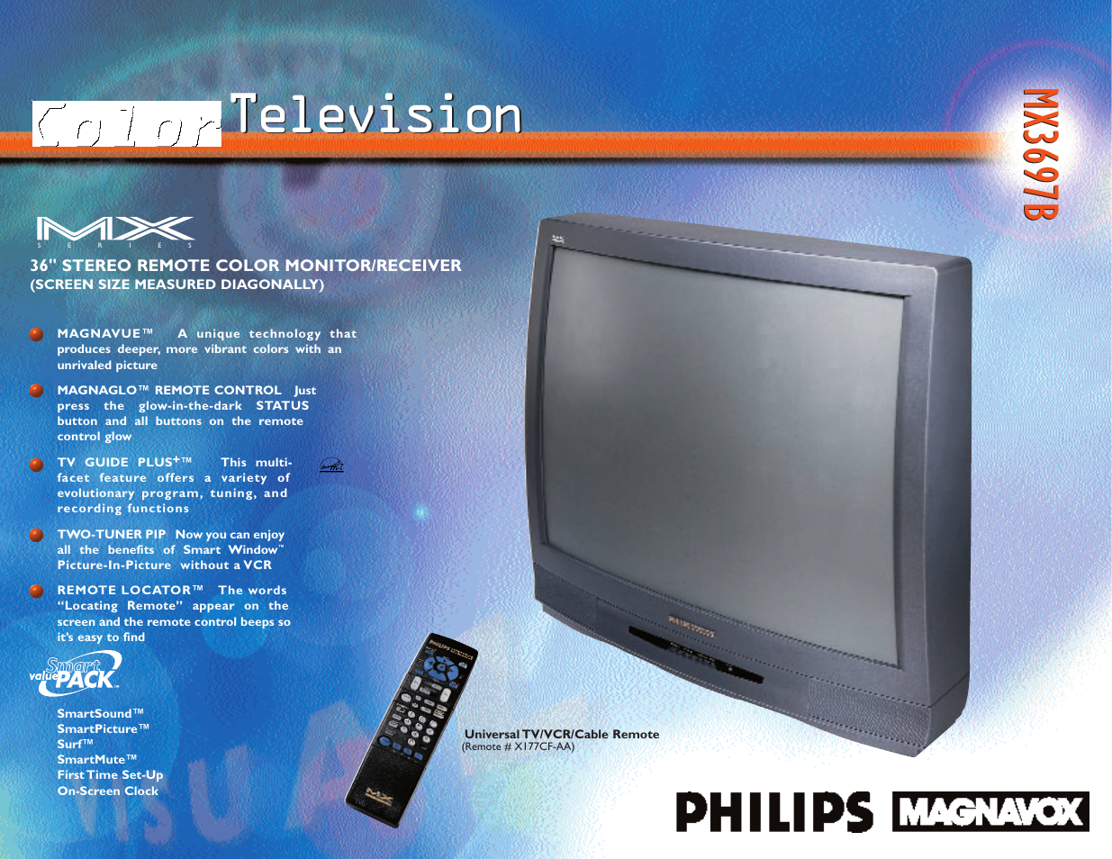 Philips MX3697B User Manual | 2 pages