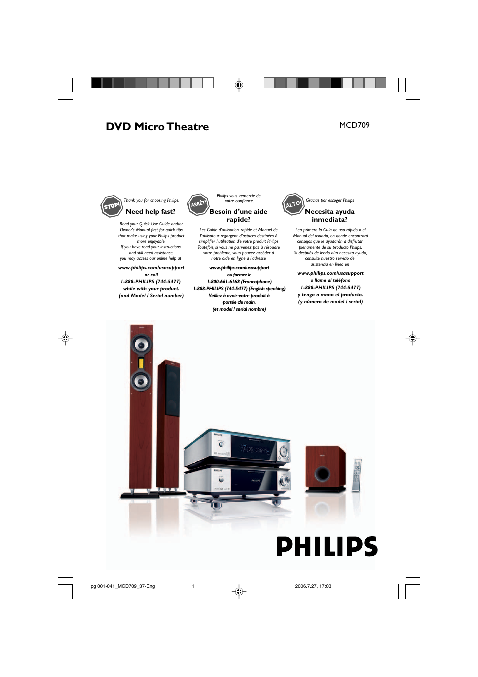 Philips MCD709-37 User Manual | 44 pages