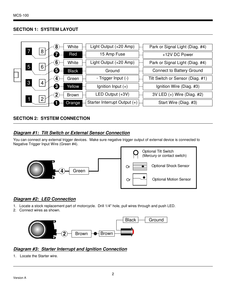 Ultra Start MCS-100 User Manual | Page 2 / 8