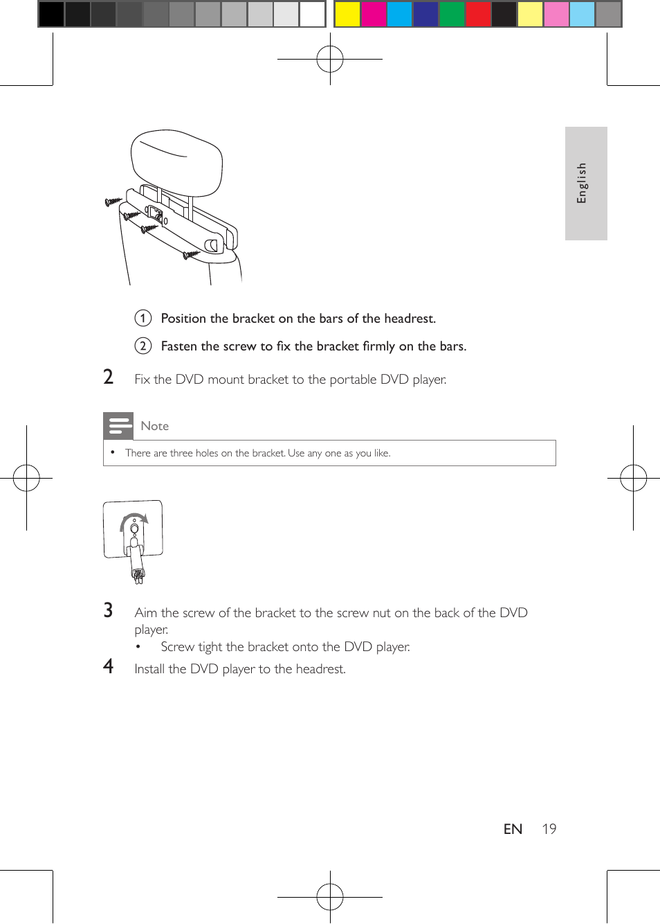 Philips Portable DVD Player PD9030 23cm- 9" LCD 5-hr playtime USB User Manual | Page 19 / 31