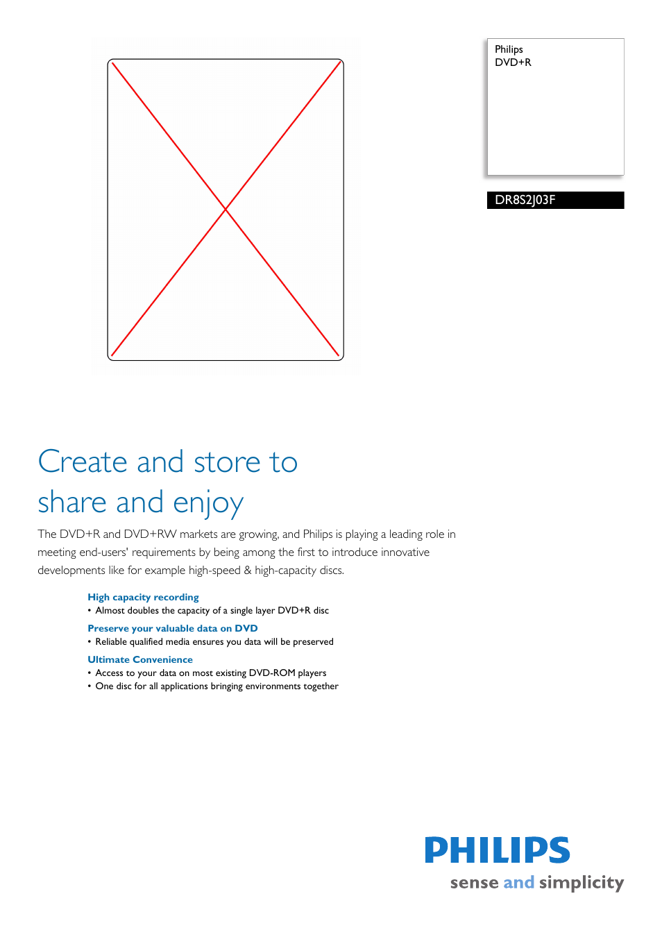 Philips DR8S2J03F-17 User Manual | 2 pages