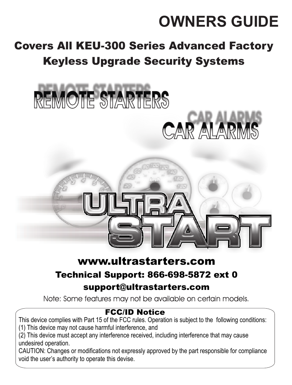 Ultra Start KEU-300 User Manual | 4 pages