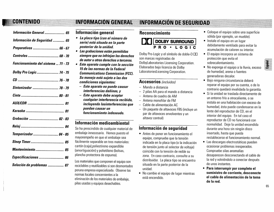 Philips FW890P37 User Manual | Page 65 / 88