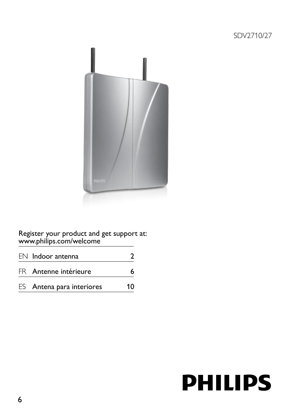 Philips SDV2710-27 User Manual | 16 pages