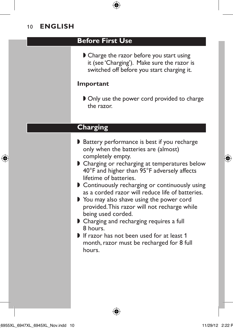 Philips 6947XL-41 User Manual | Page 10 / 40