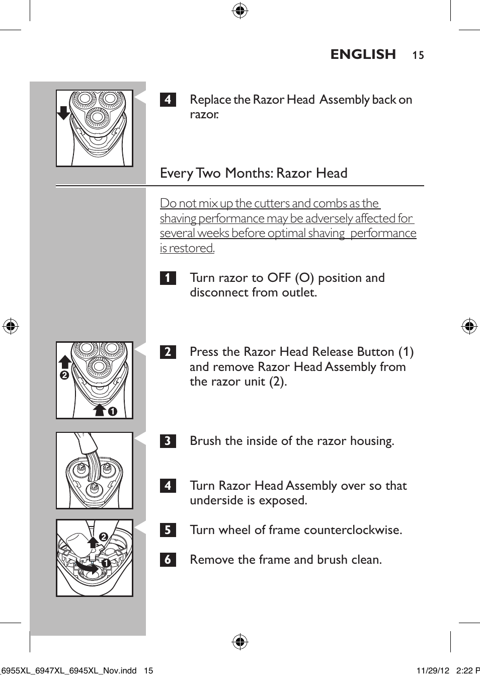 Philips 6947XL-41 User Manual | Page 15 / 40