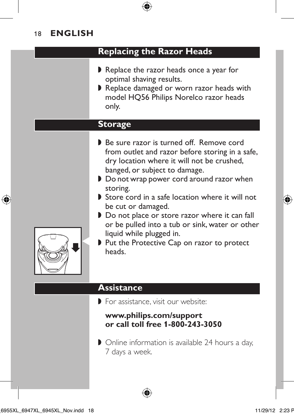 Philips 6947XL-41 User Manual | Page 18 / 40