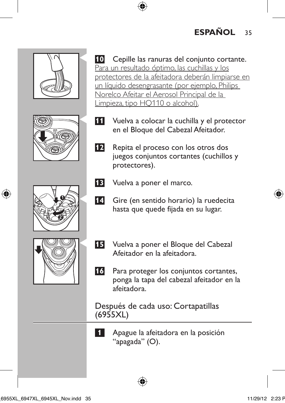 Philips 6947XL-41 User Manual | Page 35 / 40