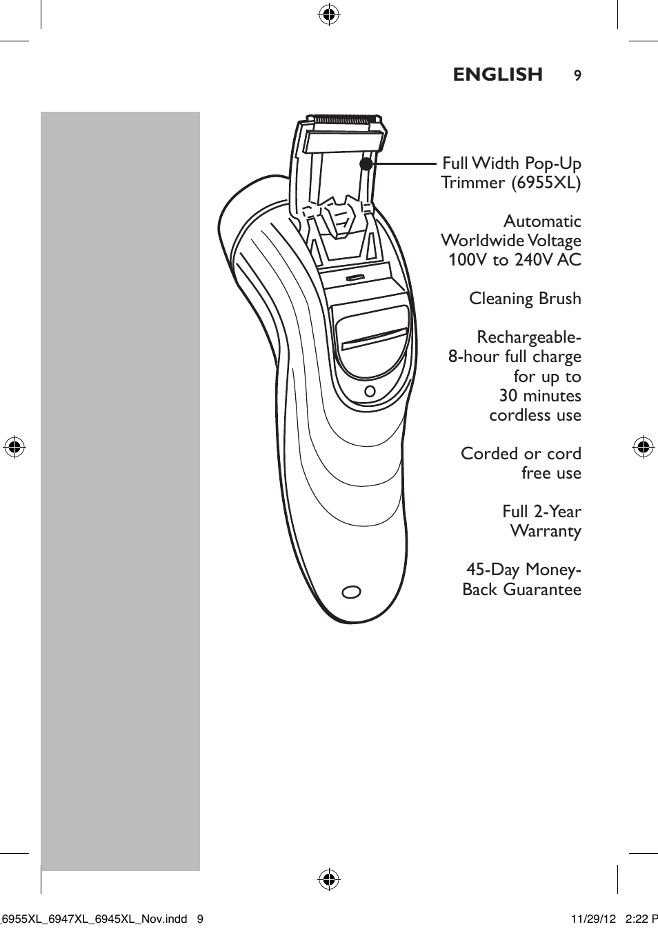 Philips 6947XL-41 User Manual | Page 9 / 40