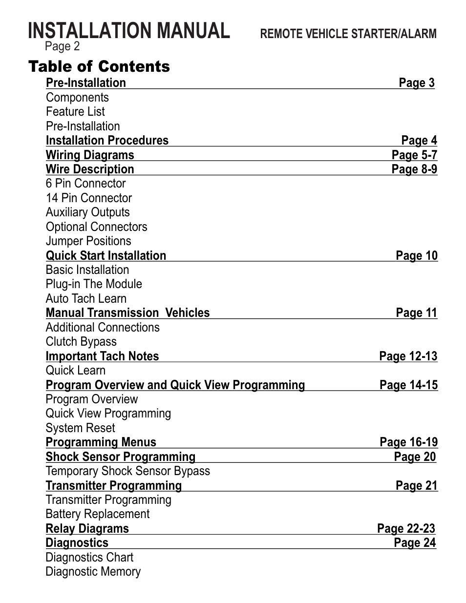 Ultra Start 25XX Series User Manual | Page 2 / 24