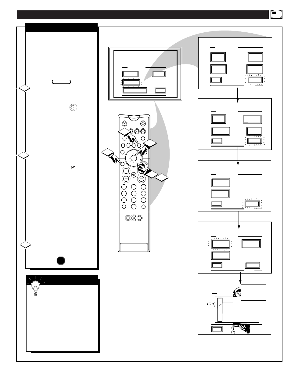 Electing the, Icture, Ource for | Pip source stop | Philips 60PP970199 User Manual | Page 53 / 58