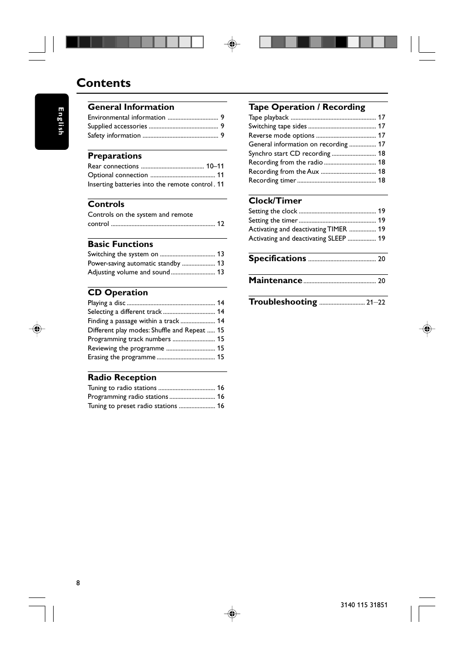 Philips MC260-37B User Manual | Page 8 / 23