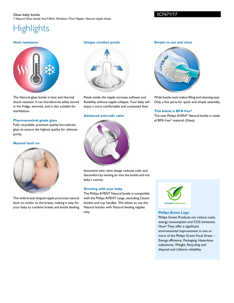 Highlights | Philips SCF671-17 User Manual | Page 2 / 3