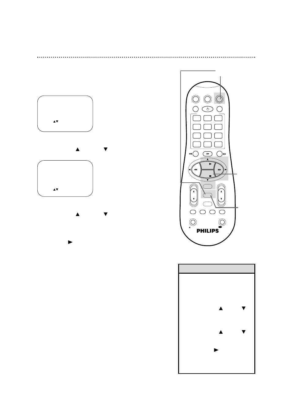 20 language selection, Helpful hint, Press the vcr button, then press the menu button | Philips VR960BPH User Manual | Page 20 / 72