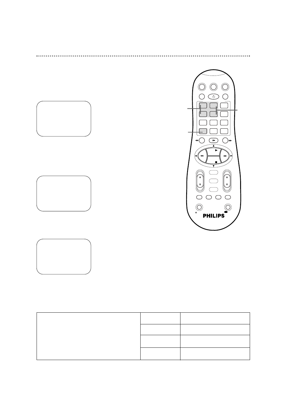 Quick programming (cont’d) 41, Instructions continue on page 42, 2 hrs | 2 hrs. 1 hr. 40 mins. lp, 5 hrs. 4 hrs. 2 hrs, 20 mins. slp | Philips VR960BPH User Manual | Page 41 / 72