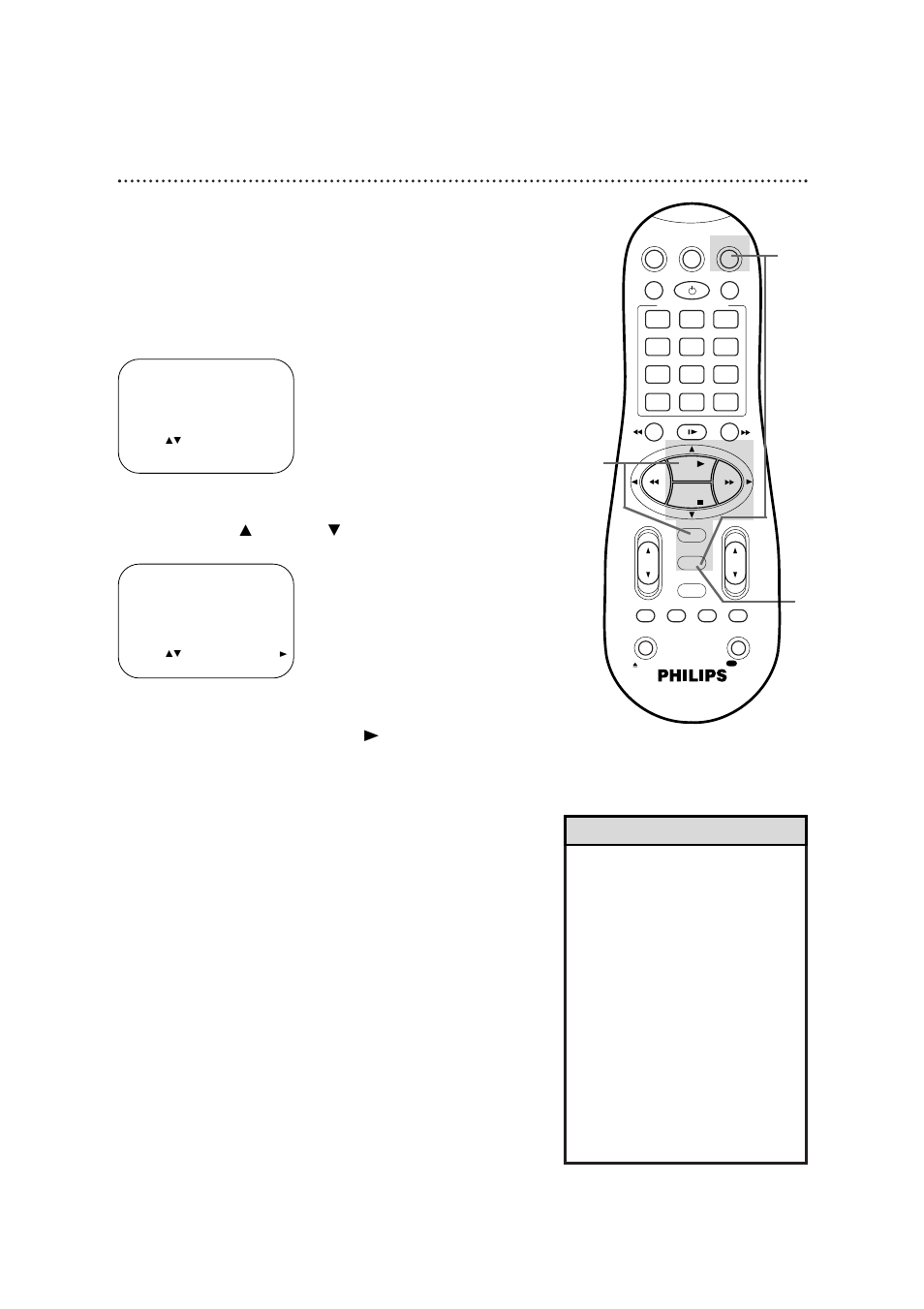 Digital studio picture control 59, Helpful hints, Press the vcr button, then press the menu button | Dspc will be selected. press the ff, Button so that on (or off) appears beside dspc | Philips VR960BPH User Manual | Page 59 / 72