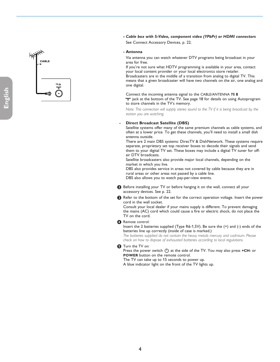 English française español | Philips 50PFP5332D-37B User Manual | Page 12 / 45