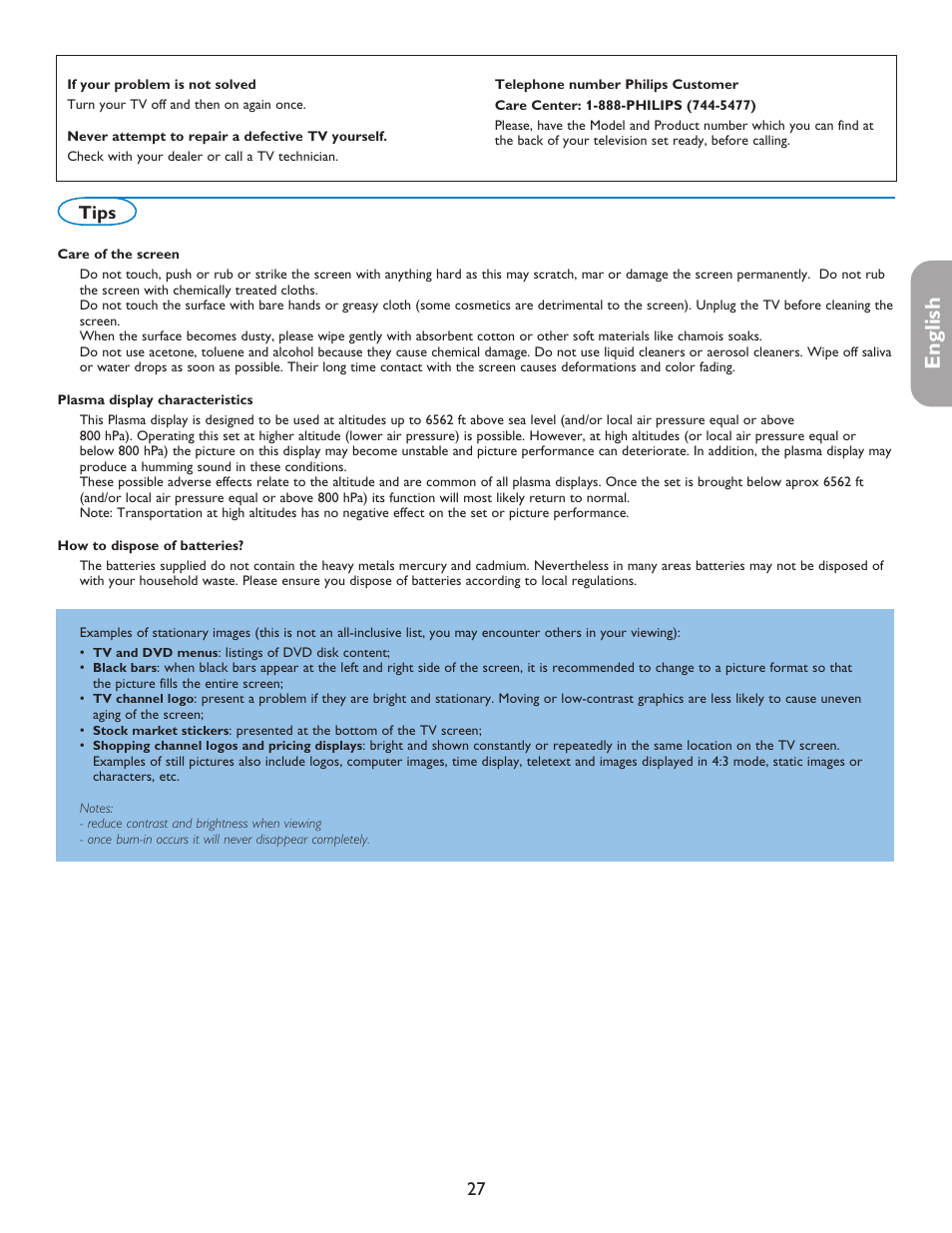 English française español, Tips | Philips 50PFP5332D-37B User Manual | Page 35 / 45