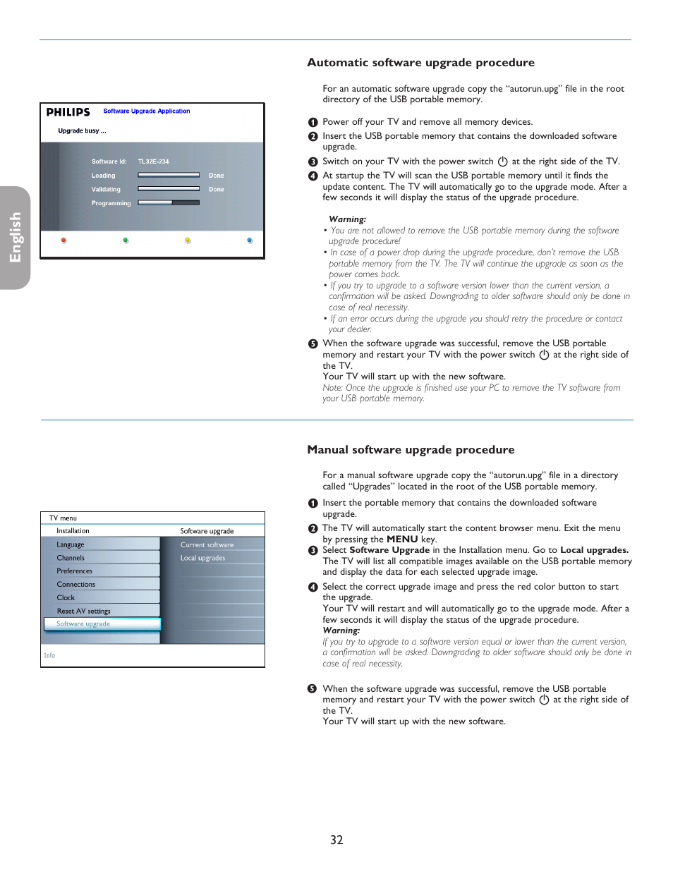 English française español | Philips 50PFP5332D-37B User Manual | Page 40 / 45