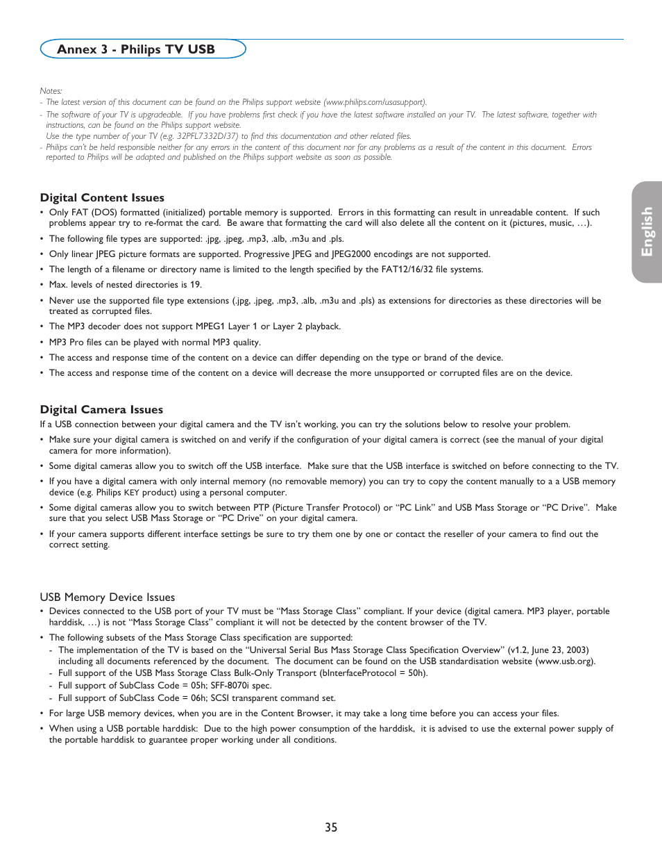 English française español | Philips 50PFP5332D-37B User Manual | Page 43 / 45