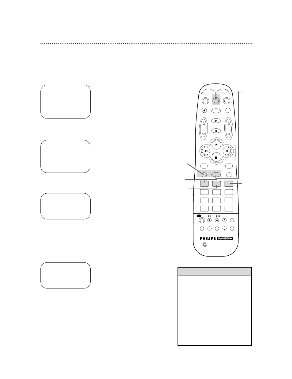 Language selection 19 | Philips VRX462AT User Manual | Page 19 / 64