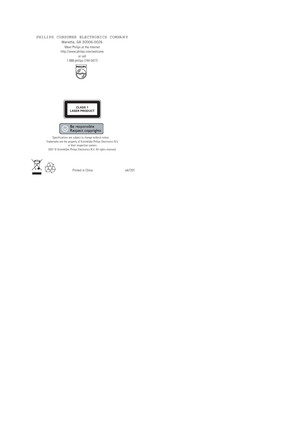 Philips Portable DVD Player User Manual | Page 29 / 29