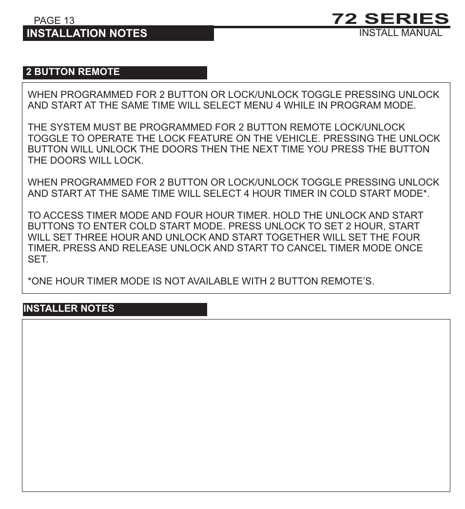 72 series | Ultra Start 1172 User Manual | Page 13 / 16