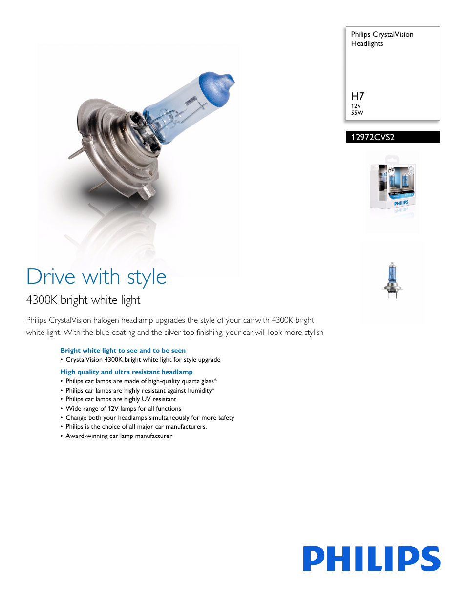Philips 12972CVS2 User Manual | 3 pages