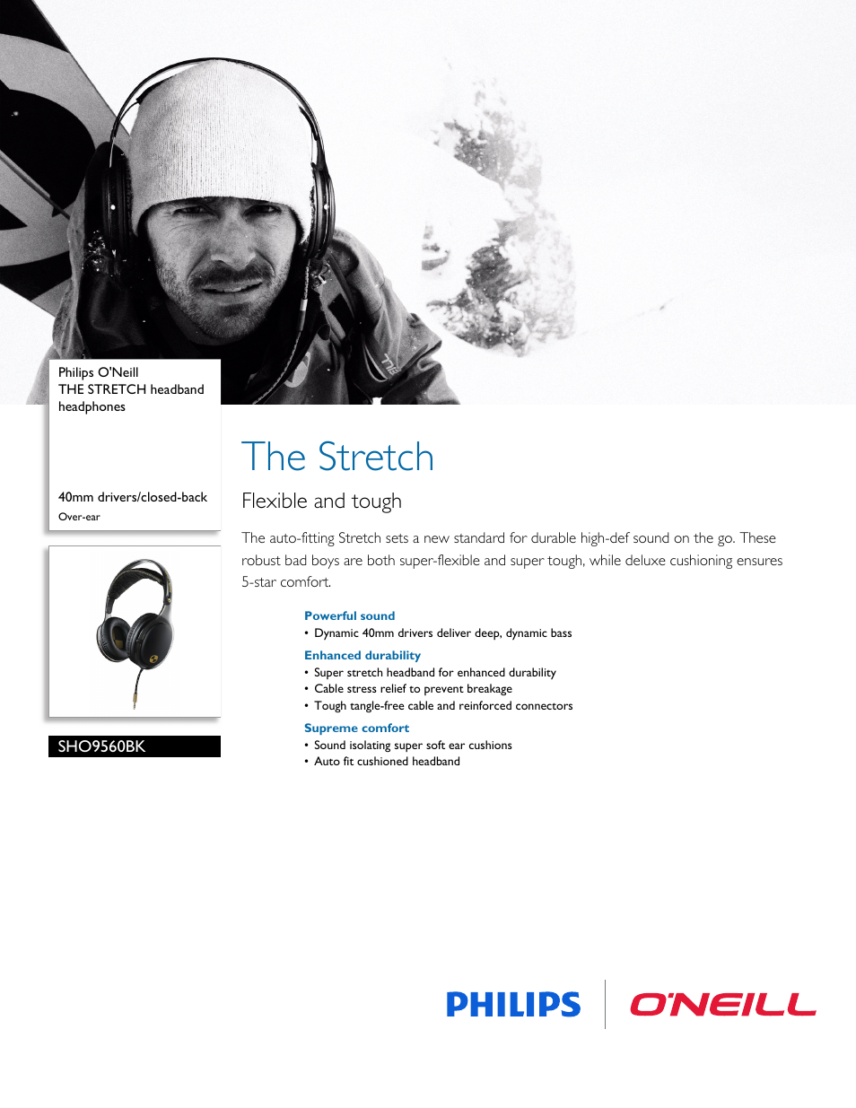 Philips SHO9560BK-28 User Manual | 2 pages
