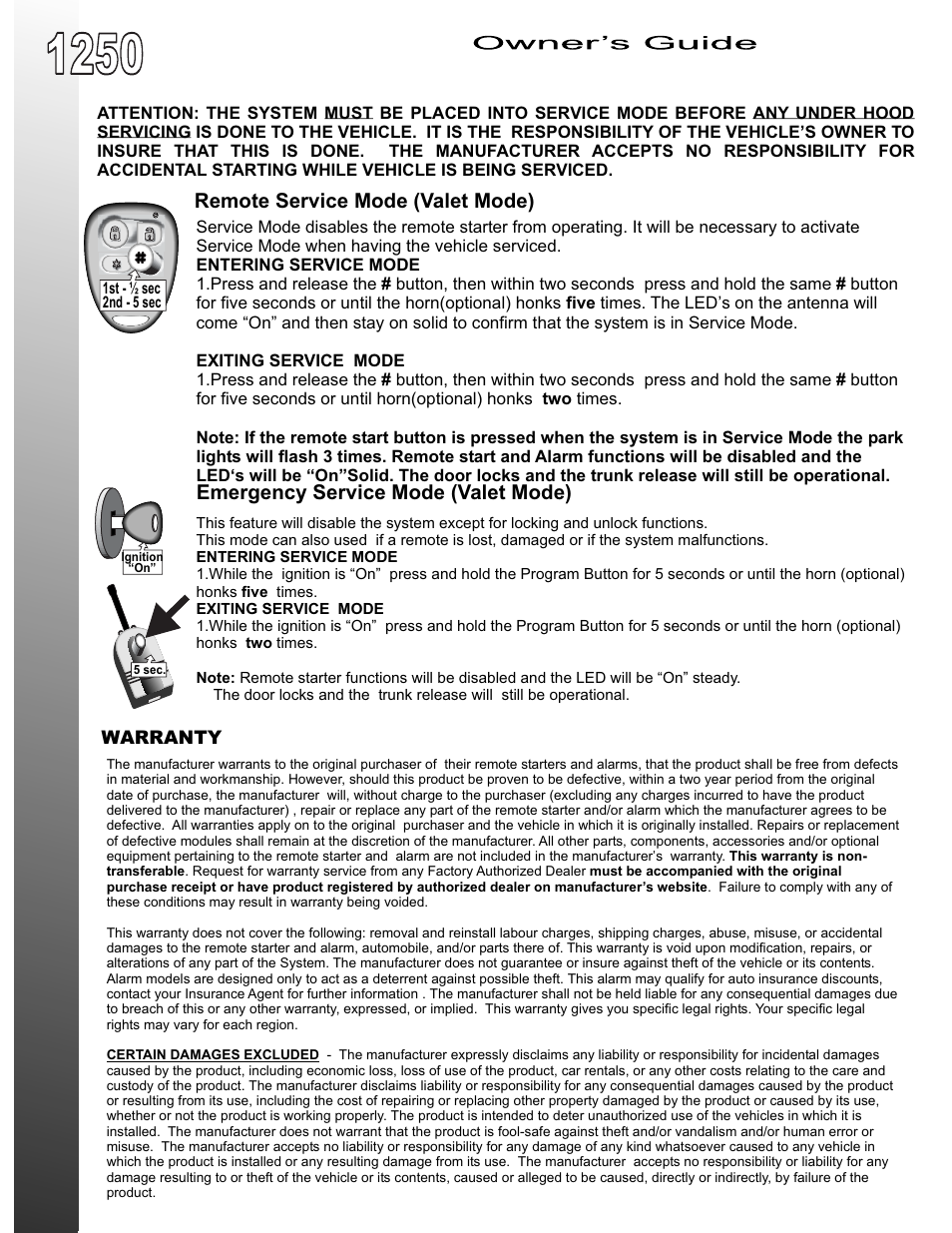 Ultra Start 1250 User Manual | Page 4 / 4